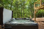 Private backyard provides brand new hot tub, seats 6